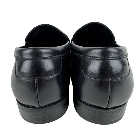 Alfani Black Faux Leather Penny Loafers Men - Picture 6 of 7